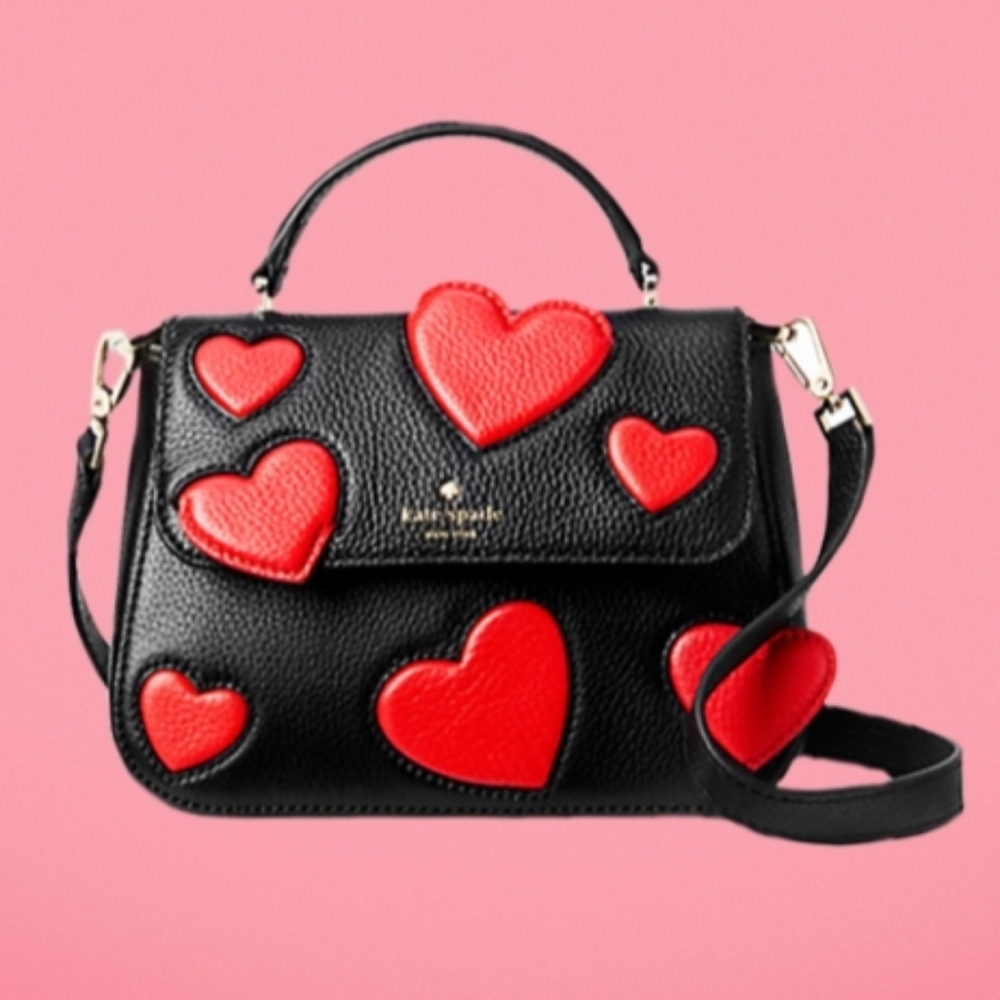 Kate Spade Be Mine Alexya Heart Satchel Valentine Purse